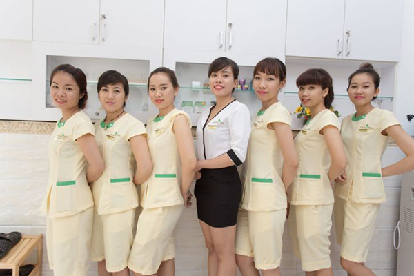 may đồng phục spa thẩm mỹ viện giá rẻ TPHCM